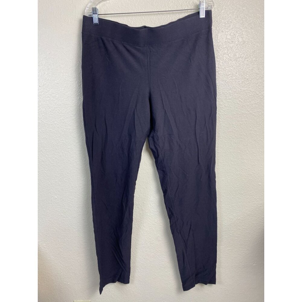 Eileen Fisher Gray Womens Size Large Stretch Pull on Career Minimalist Career